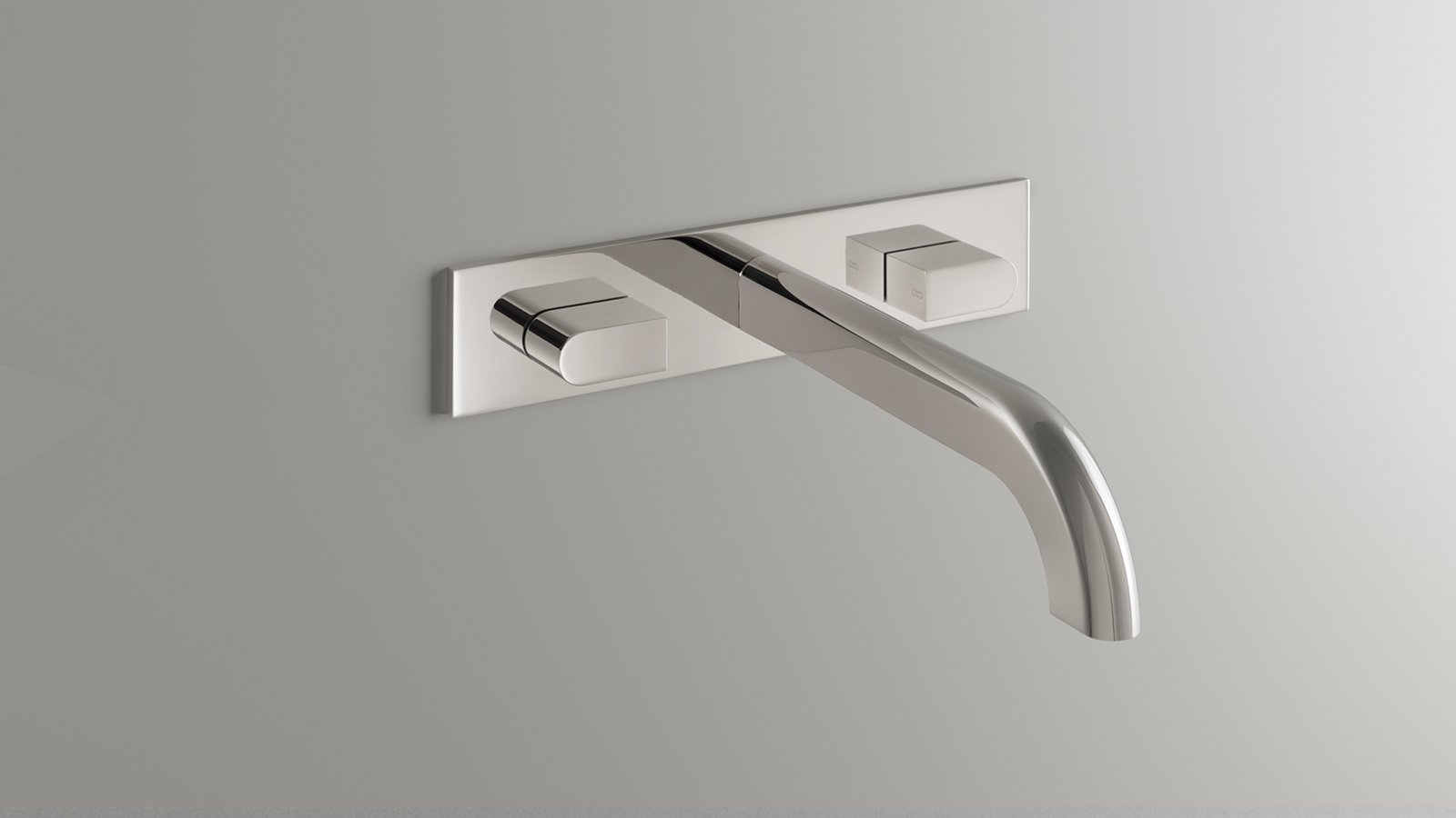 Baterii de baie design Sixty de la CEA Design în Black Ivory cu lavoar din marmură