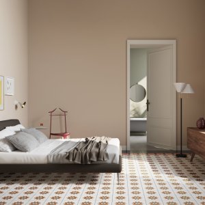 Gresie smălțuită Mutina cu modelul Corners în 20,5×20,5 cm