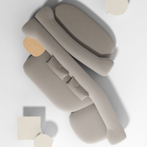 Dorothea de Andrea Steidl cu spătar sculptural portant