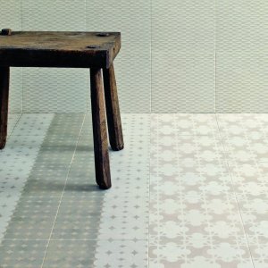 Perete de oficiu in modele mixte Azulej Bianco