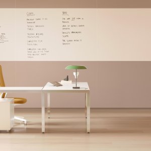 Masă de ședință Fattore Alpha de 320 cm cu top access central