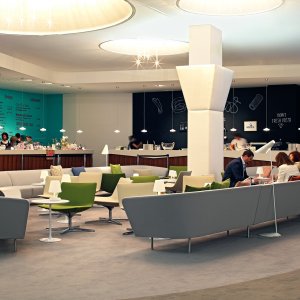 Grup scurt Loop într-o sală de așteptare mică
