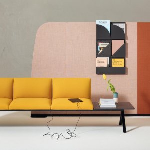 Colț de lounge Kiik într-un spațiu colaborativ