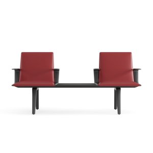 Tălpi reglabile sub piciorul din aluminiu al băncii Pausit
