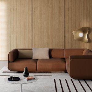 Detaliu de colț al sistemului modular Shaal