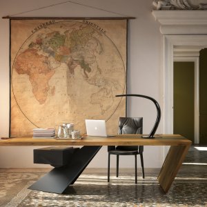 Nasdaq în nuc Canaletto cu picior graphite