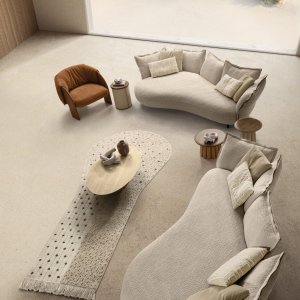 Perne decorative pe canapeaua Nuvola
