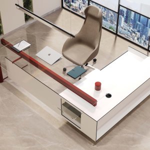 Versiunea cu corp lateral a biroului Cloud, 260 × 210 cm