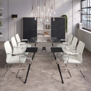 Consolă Genesis fixată pe perete pe două picioare din aluminiu