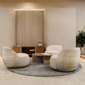 Fronturi push-pull fără mânere ale Ginza Tower, sub blatul de piatră