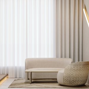 Codutti Ginza într-o sală de ședințe cu vedere spre grădină