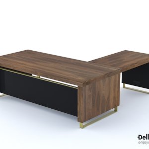 Măsuță de cafea 120 × 60 cm din nuc afumat, colecția I Rovereschi