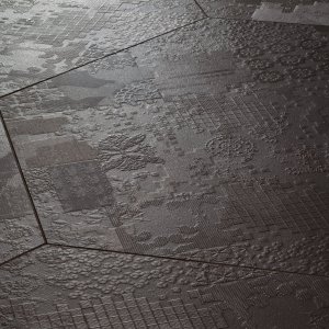 Pardoseală din gres Déchirer de la Mutina cu relief efect beton