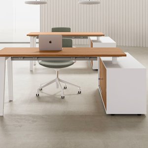 Birou operativ E-Place de la DVO Office pe structură tip capră albă