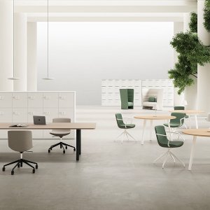 Bench E-Place cu șină centrală de cabluri din aluminiu