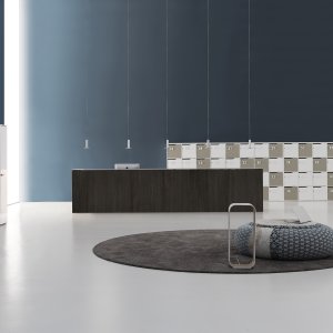 Qubo de la DVO Office, modul drept de 166 cm cu top de primire