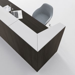 Top de primire în terra d'ombra pe o recepție Qubo, DVO Office
