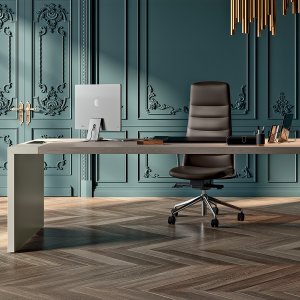 Adâncimea generoasă a blatului e-10 văzută din lateral