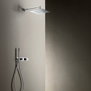 Detaliu al mânerului bateriei de lavoar Mint de la Fantini