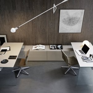 Birou directorial Air Desk, design Pinuccio Borgonovo