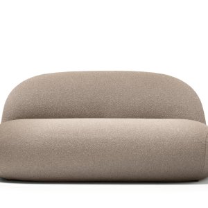 Masă joasă din beton natural din colecția Hill, 60 pe 60 cm