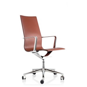 Kuna Chair în piele neagră