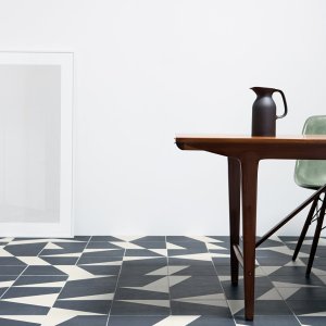 Model Puzzle Anglesey în albastru și alb