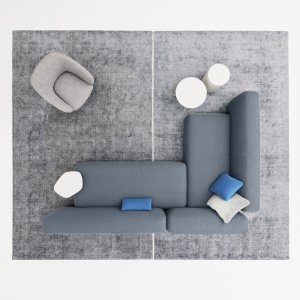 Canapea Suiseki din material dehusabil pentru contract