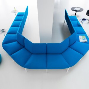 Spătar curbat de 128 pe două module ADD