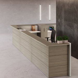 Recepție Nice în holul unui sediu corporate din București