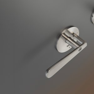 Lutezia de la Cea Design, baterie cu două manete din oțel inoxidabil satinat