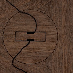 Mostra de furnir stejar gri inchis Metar