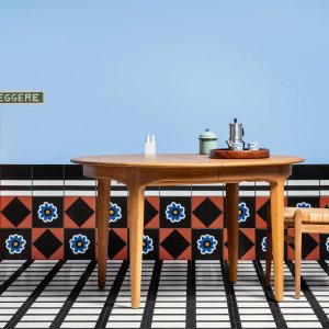 Jumătatea de format Parallel Black de 20,5×10,1 cm din Mattonelle Margherita
