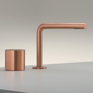 Baterie progresivă Opus cu două orificii și gură rotativă în Copper satinat