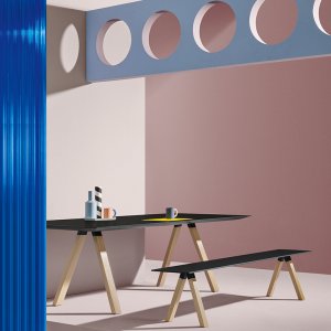 Blat din marmură compozită pe o Arki-Table 200×100