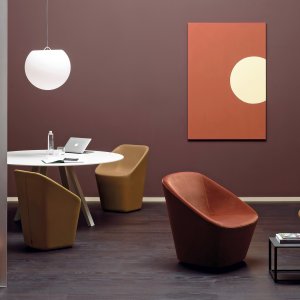 Arki-Table ARK/2 rotundă pe cruce din oțel