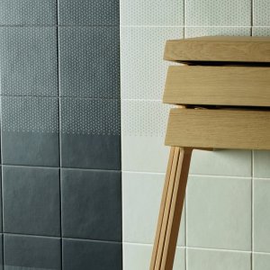 Model Zigzag Blue din colectia Tape in gresie smaltuita