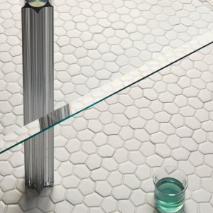 Detaliu al elementului hexagonal Seed din Botanica