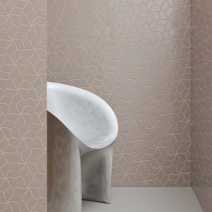Mozaic Botanica Grey Matt pe perete