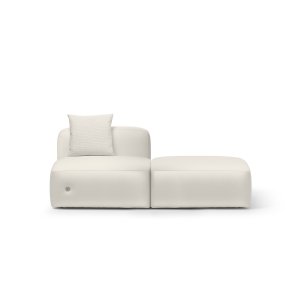 Modul One Hundred cu spătar, 100 × 100 cm, în țesătură deschisă