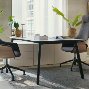 Blat MDF 19 mm cu cant negru la 30 de grade