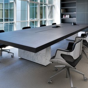 Masă de ședințe Asymmetrical Meeting de la Tecno cu blat asimetric