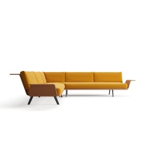 Zinta Lounge cu tapițerie pe ședere și spătar
